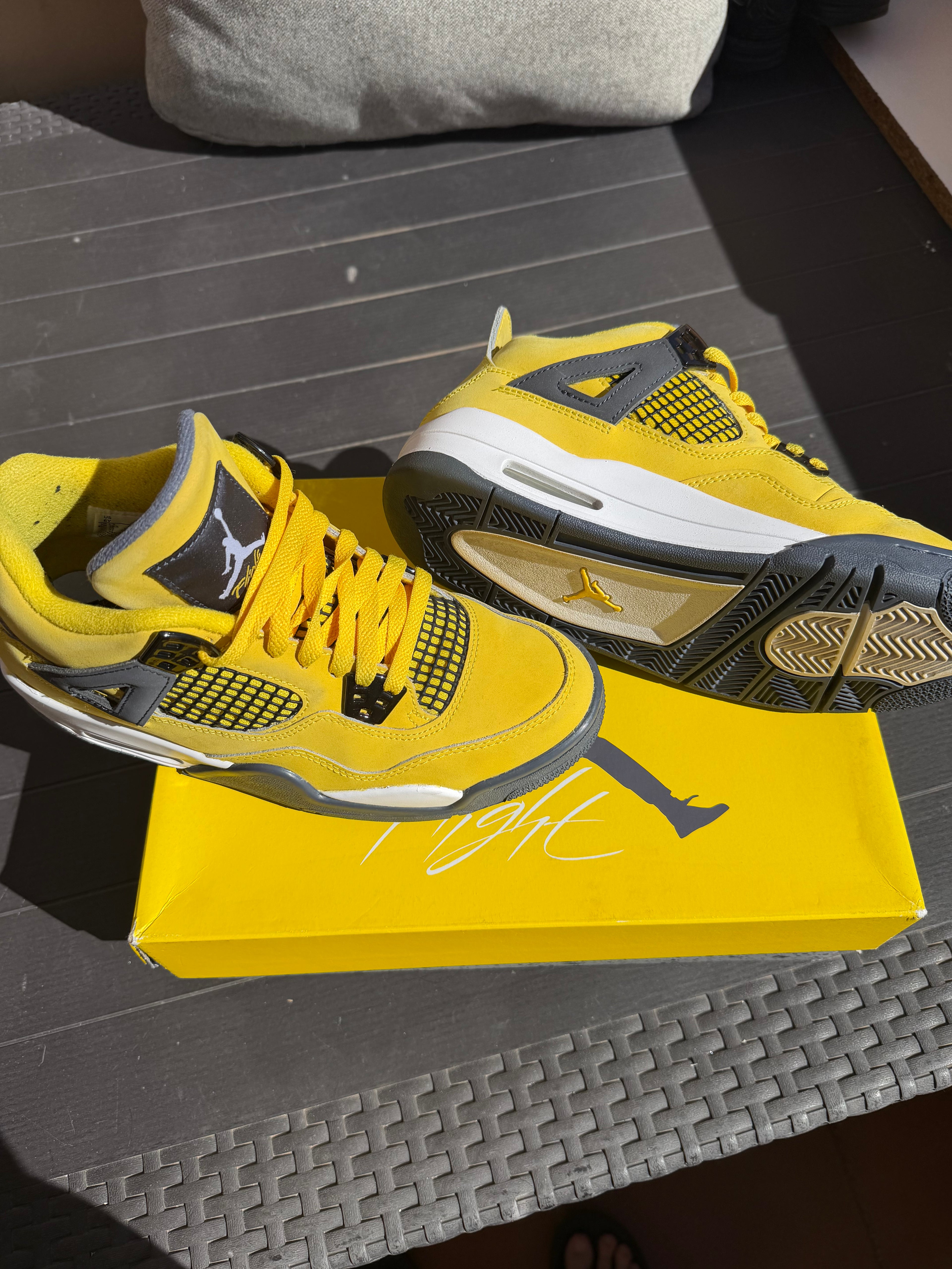 Jordan 4 Yellow Thunder GS